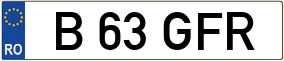 Trailer License Plate